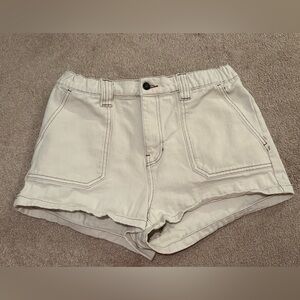 Women’s pacsun cream and brown shorts